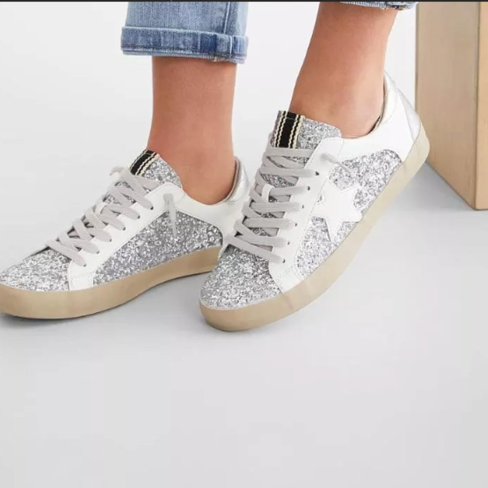 Shu Shop Paris Glitter Star Sneaker, NEW NWT, Never Worn, Size 6